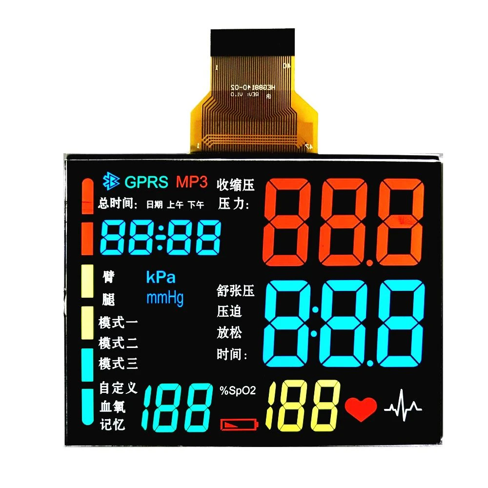 Segment boja Custom High Contrast VA Crno-bijeli LCD zaslon